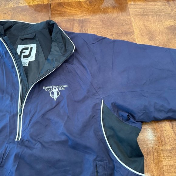 Men's FootJoy DRYJOYS Short Sleeve 1/2 Zip Pullover Rain Shirt - Picture 2 of 3